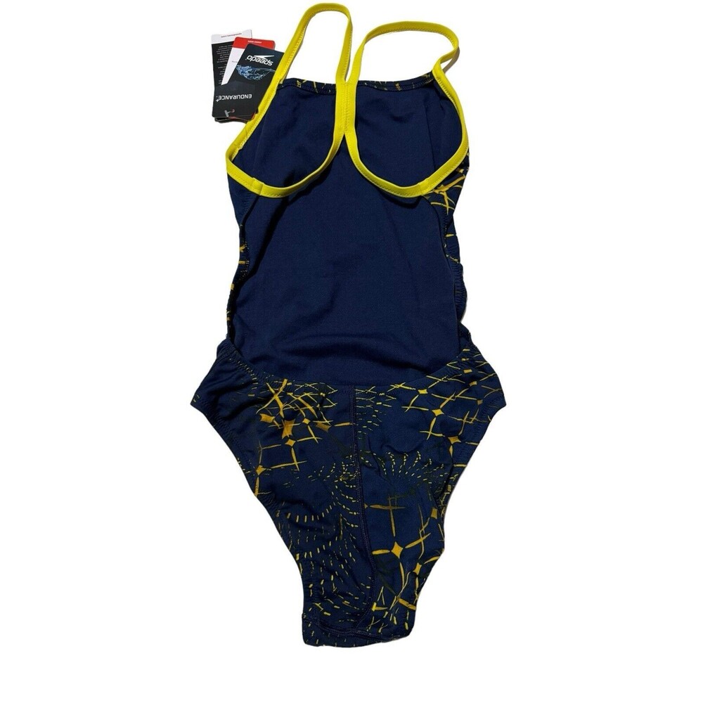 Speedo Endurance Racing Cut Navy/Gold Galactic Size 30 NWT - Picture 7 of 14